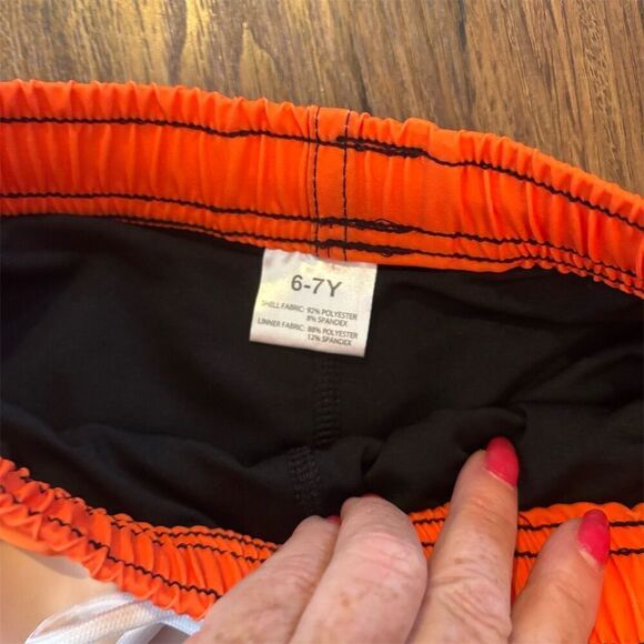 Boys Swim Trunks Size 6-7 Gradient Quick-Dry Swim Shorts - Picture 3 of 7